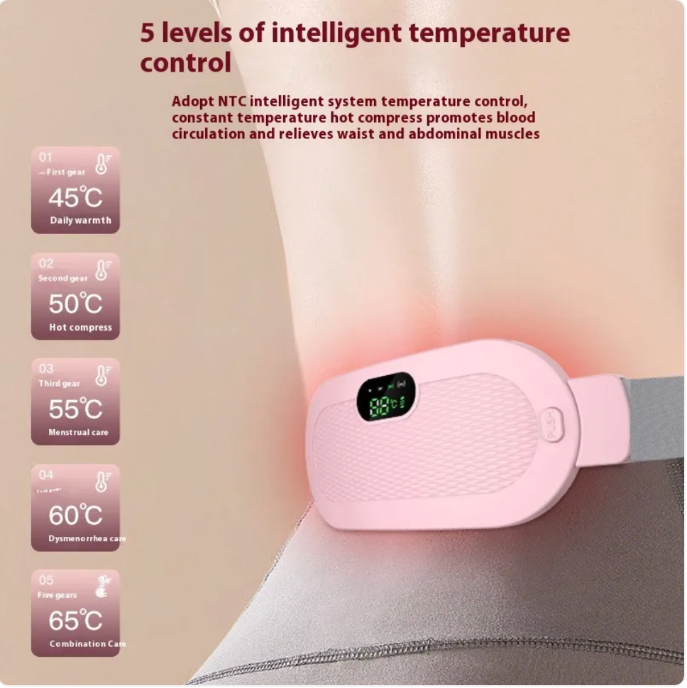 Cinturón de Calefacción para aliviar el dolor menstrual y lumbar.