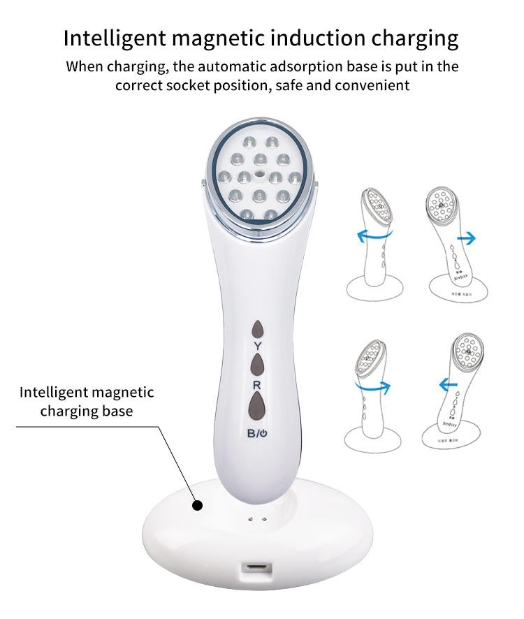 Dispositivo de Belleza para el Cuidado de la Piel con LED Fotón RF Facial para el Hogar.