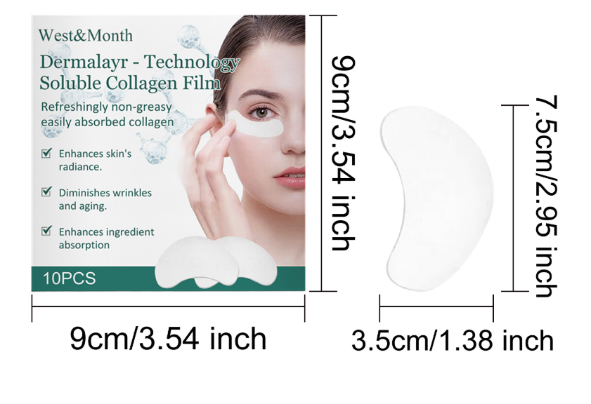 Máscara Soluble para Ojos de Colágeno – Reafirmante e Hidratante