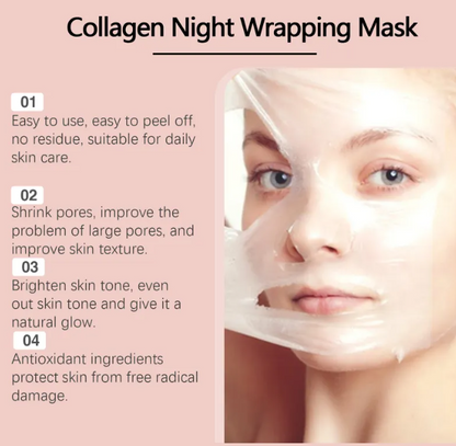 Mascarilla Facial de Colágeno Despegable