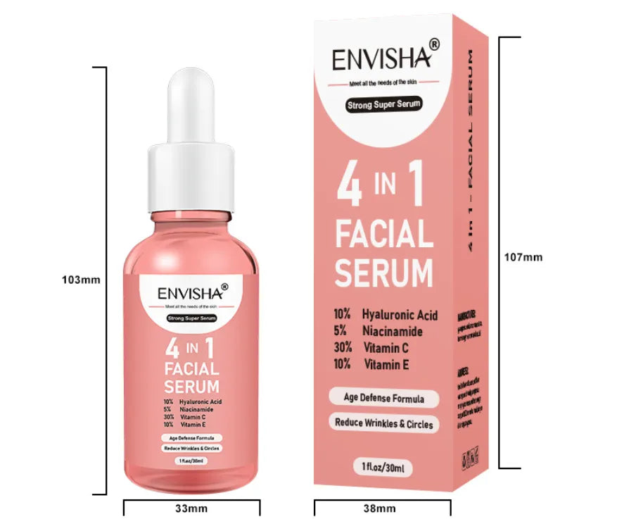 Serum Facial Antienvejecimiento Antiarrugas y Blanqueador.