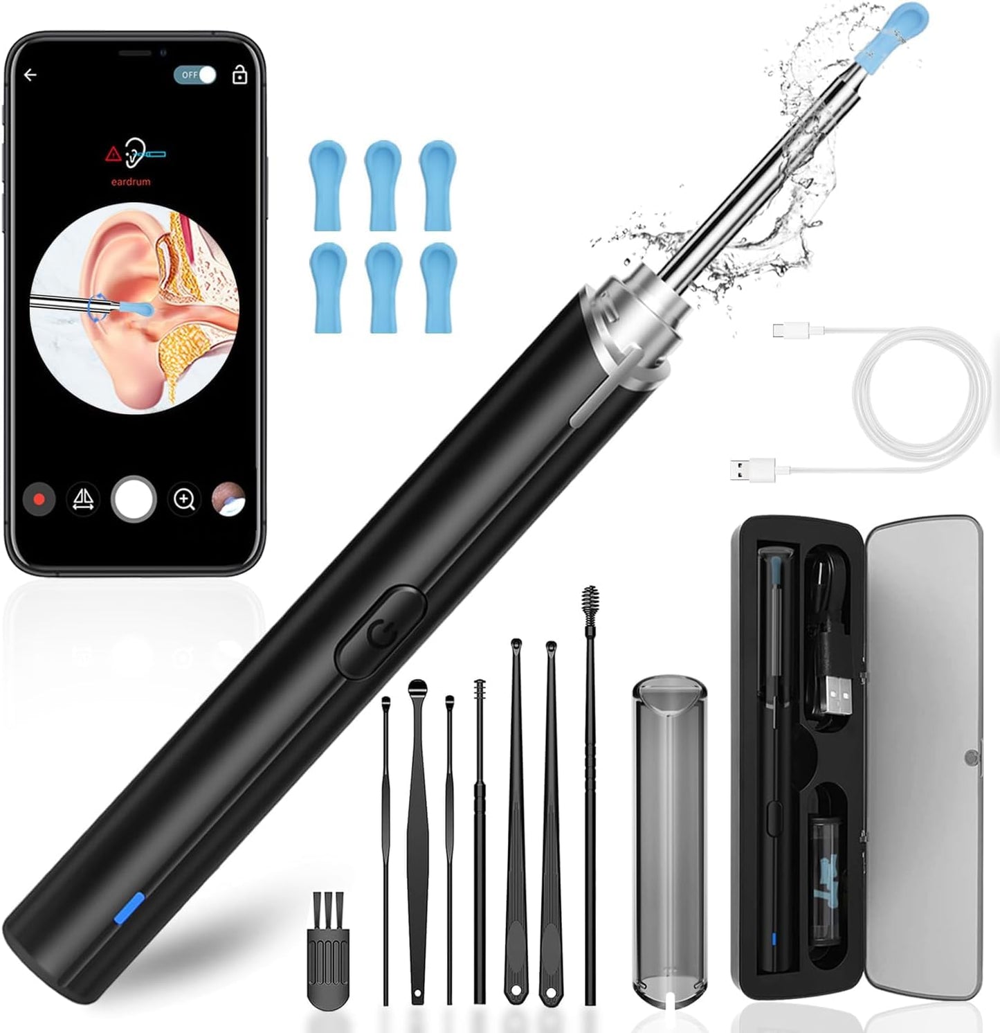 Kit de limpieza de oídos con cámara